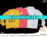 Wholesale cotton lovely baby wear,child wear,kids garment,children sweater for girl's pullover