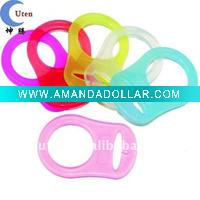 100% food grade Silicone Pacifier ring/ adapter/ holder