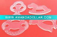 Wholesale transparent soft silicone rubber baby teether