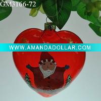 Wholesale glass christmas tree hanging ornament