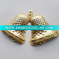 Wholesale COLOR Plated Christmas Tinker bell Jingle bell charms pendants xmas ornament decoration