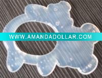 Wholesale silicone teethers / baby silicone teethers / silicone baby teether / transparent silicone teether)