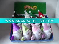 Wholesale Cute christmas santa gift toys snoman led christmas home decoration chrismas tree xmas