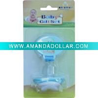 Wholesale baby silicon pacifier with holder