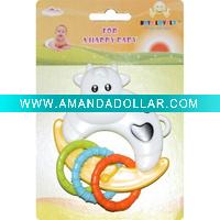 Wholesale EVA MATERIAL WATHER FILLED TEETHER RINGS FOR BABY