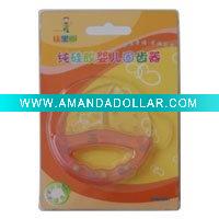 Wholesale Water filled silicone baby teether of Strawberry shape (KHBA018)
