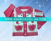 New collection graceful embroidery baby knitwear,child wear,children garment,kids clothing for girl's cardigan