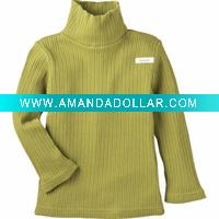 Wholesale turtleneck sweater, baby long sleeve t-shirt, baby wear, long sleeve top, MCL001