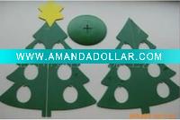 Wholesale 3D minisize full color christmas tree decoration