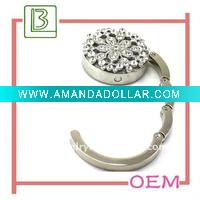 Wholesale Snowflower Christmas gift metal purse hanger