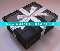 Wholesale Christmas gift organza box ,holiday promotional organza box