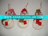 Wholesale christmas small hanging decoration snowman