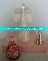 Wholesale Glass christmas ornaments angel figurine