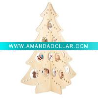 Wholesale 3D wooden christmas tree decoration
