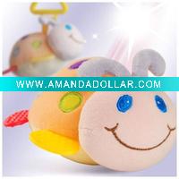 Wholesale 5.5" Multicolor Velvet baby Teething Toy Baby ladybug