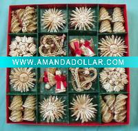 Handicraft Straw Christmas Tree Decoration