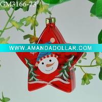 Wholesale glass christmas tree hanging ornament