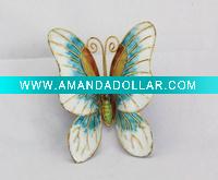 Wholesale Christmas cloisonne butterfly ornament