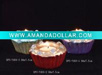 Glass ornaments candle stand