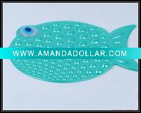 Lovely Bubbles Fish Shape Bath Mat For Baby