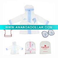 Cotton Kids Hooded Bathrobe Set