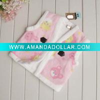 Wholesale baby pink berber fleece waistcoats