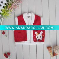 Wholesale cotton warmest baby girl waistcoat