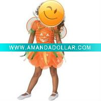 orange princess skirt for baby