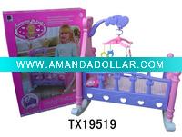 baby doll rocking bed with music