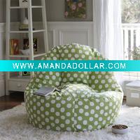 Wholesale flower and bule bean bag chair