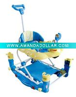 plastic adjustable height musical baby walker