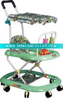 baby walker with cannopy and fixator