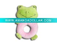 Wholesale plush baby hand bell, plush hand rattle