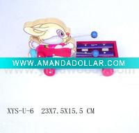 Wholesale wooden small white rabbit musical wood toy