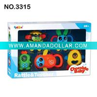 Wholesale 5PCS Plastic Baby Rattles