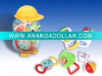 5PCS Plastic Baby Rattles