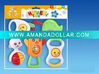 Wholesale 5PCS Plastic Baby Rattles