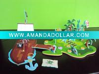 Wholesale Pirate Island Bath Toy FLK-T101