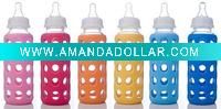 Durable silicon baby bottle cover