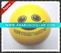 smiley face stress ball