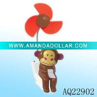 Plastic mini leaf hand fan