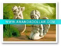 Wholesale resin angel garden gifts figurine in garden
