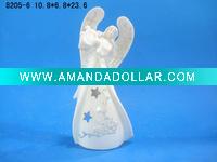 White ceramic angel figurine