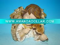Wholesale 8.5"Polyresin victoria garden angel with violin