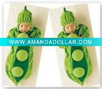 Wholesale new fasion three-layer cotton pea modeling toddler sleeping sack