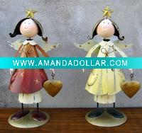Wholesale promotional metal angel holiday gift craft