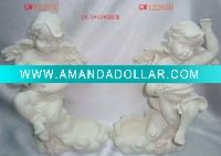 Wholesale Resin angel candle holder