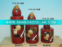 Wholesale pottery angel candle holder