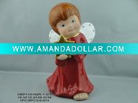 Wholesale Ceramic glaze Angel wing children chrichristmas gift five_star