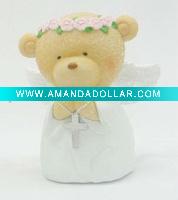 Wholesale white Angel bear resin gift